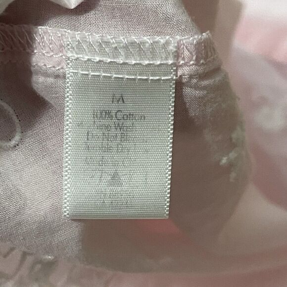 PJ SALVAGE Pajama Night Shirt Medium Pink Embroidered Lightweight Casual Comfort - Picture 6 of 8